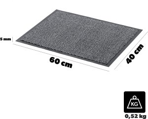 Kadax KADAX Wycieraczka Zewnętrzna Pod Drzwi Antypoślizgowa 40x60cm 2