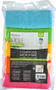 Homea Komplet ścierek w różnych kolorach, 30 x 30 cm 2