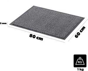 Kadax KADAX Wycieraczka Zewnętrzna Pod Drzwi Antypoślizgowa 60x80cm 2