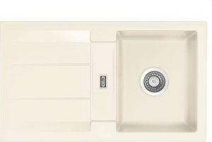 Zlewozmywak SYSTEMCERAM Systemceram Genea 87 Magnolia, zlewozmywak ceramiczny, korek manualny 1