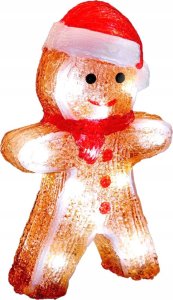 Dekoracja świąteczna Fééric Lights and Christmas Dekoracja świąteczna LED, ludzik z piernika, 21 cm 1
