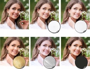 Kf Blenda Fotograficzna z Uchwytem 5w1 Okrągła 80cm DYFUZOR Plener Studio K&F / KF18.0005 8