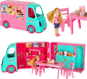 Barbie Samochód dla lalek kamper food truck zestaw 21 el. 1