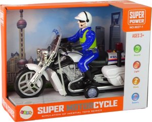 LeanToys Motocykl Policyjny Motor Policja Dźwięki Światła Wóz Policyjny LEAN Toys 4