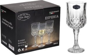 Festa Italia Kieliszki do wina czerwonego białego esperia 1