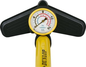 Dunlop Pompka warsztatowo - rowerowa Dunlop  160psi (11bar) z manometrem - żółty 4