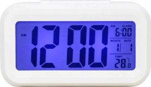 Perfect Budzik Perfect 13701 biały termometr automatyczne podświetlenie . 1