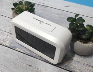 Perfect Budzik Perfect 13701 biały termometr automatyczne podświetlenie . 5