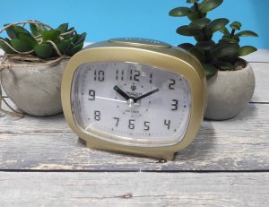 Perfect Budzik Perfect BB09007 złoty 9,2 cm podświetlenie drzemka . 3