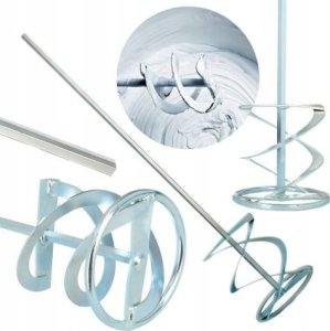 VERGIONIC Mieszadło stalowe do farby kleju betonu 80mm sześciokątne spiralne 7