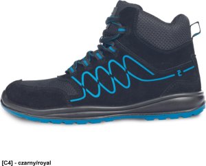 CERVA RAVEN SPORTY S1P ESD SR - Trzewiki ze stalowym podnoskiem i antyprzebiciową wkładką podeszwa PU/PU cholewka z dwoiny skórzanej 44 2
