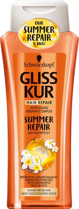Schwarzkopf Gliss Kur Summer Repair szampon do włosów zniszczonych przez słońce 250ml 1