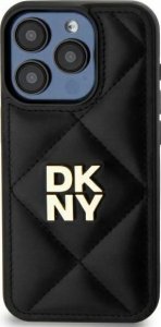 DKNY DKNY DKHCP15SPQDSLK iPhone 15 6.1" black/black Quilted Stack Logo 1