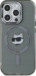 Karl Lagerfeld Karl Lagerfeld KLHMP15XHLSCHK iPhone 15 Pro Max 6.7" black/black hardcase IML Metal Choupette Head MagSafe 1