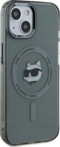 Karl Lagerfeld Karl Lagerfeld KLHMP15SHLSCHK iPhone 15 6.1" black/black hardcase IML Metal Choupette Head MagSafe 1