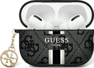 Guess Guess GUAP2P4RPSK AirPods Pro 2 (2022/2023) cover black/black 4G Printed Stripes Charm 1