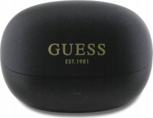 Słuchawki Guess Guess Bluetooth headphones GUTWST88MCTGK TWS + docking station black/black Capsule Printed Logo 1