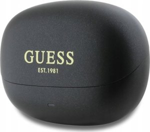 Słuchawki Guess Guess Bluetooth headphones GUTWST88MCTGK TWS + docking station black/black Capsule Printed Logo 3