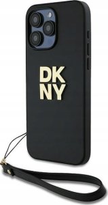 DKNY DKNY DKHCP16LPBSWSK iPhone 16 Pro 6.3" black/black hardcase Wrist Strap Stock Logo 1