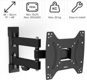 Hama Uchwyt ścienny Fullmotion 19'' - 48'' 5