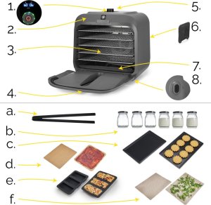 Suszarka Yoer Suszarka SPOŻYWCZA na PODCZERWIEŃ do żywności GRZYBÓW Warzyw OWOCÓW Ziół MIĘSA Ryb Regulacja ZEGAR - Yoer Sunbox FD02G 4