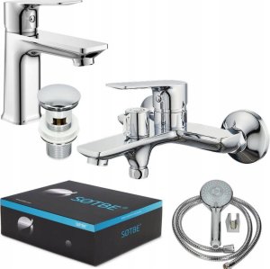 Bateria umywalkowa Sotbe SOTBE NEA bateria wannowa ścienna + bateria umywalkowa stojąca 1