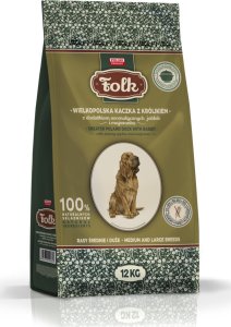 Folk Karma sucha dla psa FOLK M&L Wielkopolska kaczka z królikiem z dodatkiem jabłek i majeranku 12 kg 1