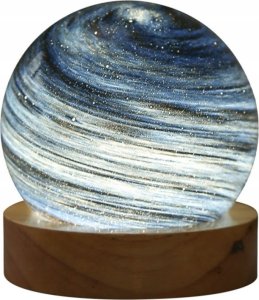 Lampka USB Pan i Pani Gadżet Lampka Nocna Led Kryształowa Kula 8 Cm Dekoracja Planeta 3d Niebo Usb 1