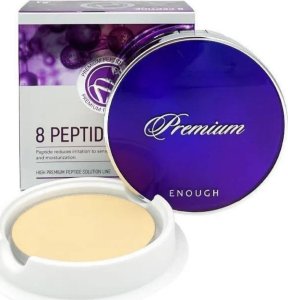 Enough Enough Puder z peptydami Premium 8 Peptide Two Way Cake SPF50+ odcień 1