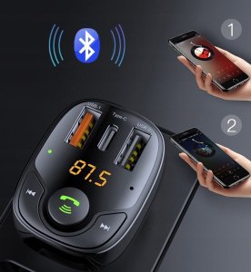 Ładowarka Bounn Åadowarka samochodowa USB QC3.0+TYPE C 3A+USB 1A 8