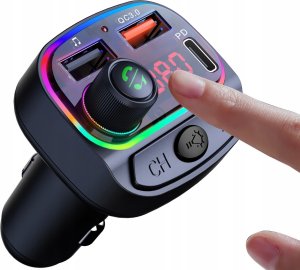 Transmiter FM Bounn Bounn Åadowarka samochodowa QC3.0+PD18W C14 3