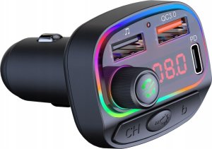 Transmiter FM Bounn Bounn Åadowarka samochodowa QC3.0+PD18W C14 5