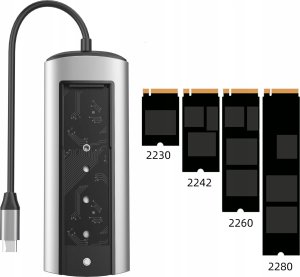 HUB USB Bounn Hub kieszeÅ dysku 6w1 sata 5