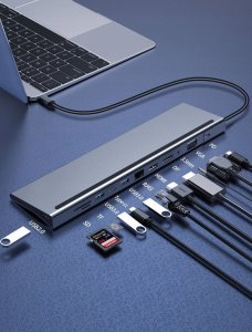 Stacja/replikator Bounn 12w1 USB-C (JL-CZ12) 6