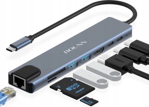 Stacja/replikator Bounn 8w1 do MacBooka USB-C (JH-81) 2