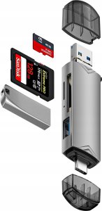 Czytnik Bounn Bounn czytnik kart USB2.0 + Micro USB2.0 + TypeC3.0 + USB3.0 TypeB 2