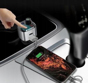 Transmiter FM Bounn Bounn transmiter FM Åadowarka samochodowa QC3.0+PD20W 11