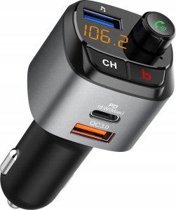 Transmiter FM Bounn Bounn transmiter FM Åadowarka samochodowa QC3.0+PD20W 2