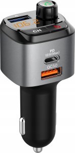 Transmiter FM Bounn Bounn transmiter FM Åadowarka samochodowa QC3.0+PD20W 5