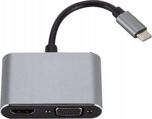 Stacja/replikator Bounn Adapter TYPE C/HDMI 4k 30hz+VGA 5