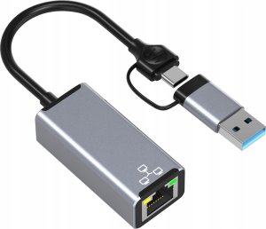 HUB USB Bounn Adapter USB/TYPE C Ethernet 1000Mbps 4