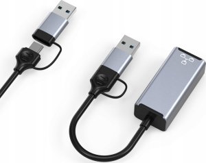 HUB USB Bounn Adapter USB/TYPE C Ethernet 1000Mbps 5