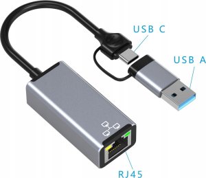 HUB USB Bounn Adapter USB/TYPE C Ethernet 1000Mbps 6