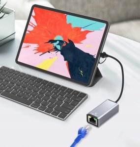 HUB USB Bounn Adapter USB/TYPE C Ethernet 1000Mbps 9