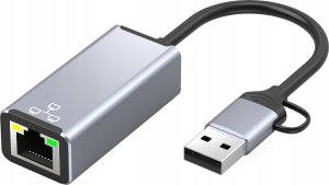 Karta sieciowa Bounn Adapter USB/TYPE C Ethernet 100Mbps 1