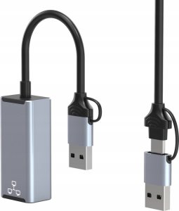 Karta sieciowa Bounn Adapter USB/TYPE C Ethernet 100Mbps 11