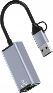 Karta sieciowa Bounn Adapter USB/TYPE C Ethernet 100Mbps 9