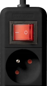 Listwa zasilająca Bounn przeciwprzepięciowa 3 gniazda 1.5 m czarna (BLZ-1-BL) 7