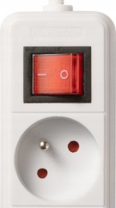 Listwa zasilająca Bounn przeciwprzepięciowa 3 gniazda 5 m biała (BLZ-3-WH) 4