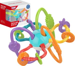 Woopie WOOPIE BABY ZABAWKA SENSORYCZNA GRZECHOTKA GRYZAK 2w1 1